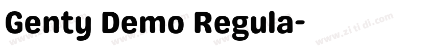 Genty Demo Regula字体转换 Genty Demo Regula字体转换